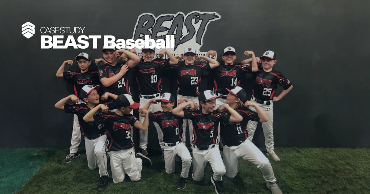 A BEAST Baseball Performance youth team at the facility